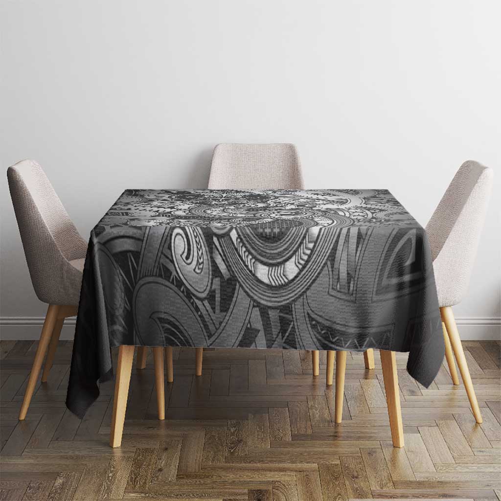 Aotearoa Maori Hei Tiki Tablecloth Kiwikiwi Kowhaiwhai Puhoro Motif LT9 - Polynesian Pride