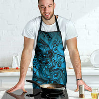 Aotearoa Maori Hei Tiki Apron Kikorangi Kowhaiwhai Puhoro Motif