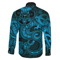 Aotearoa Maori Hei Tiki Family Matching Puletasi and Hawaiian Shirt Kikorangi Kowhaiwhai Puhoro Motif