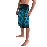 Aotearoa Maori Hei Tiki Lavalava Kikorangi Kowhaiwhai Puhoro Motif LT9 - Polynesian Pride