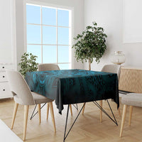 Aotearoa Maori Hei Tiki Tablecloth Kikorangi Kowhaiwhai Puhoro Motif