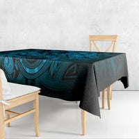 Aotearoa Maori Hei Tiki Tablecloth Kikorangi Kowhaiwhai Puhoro Motif