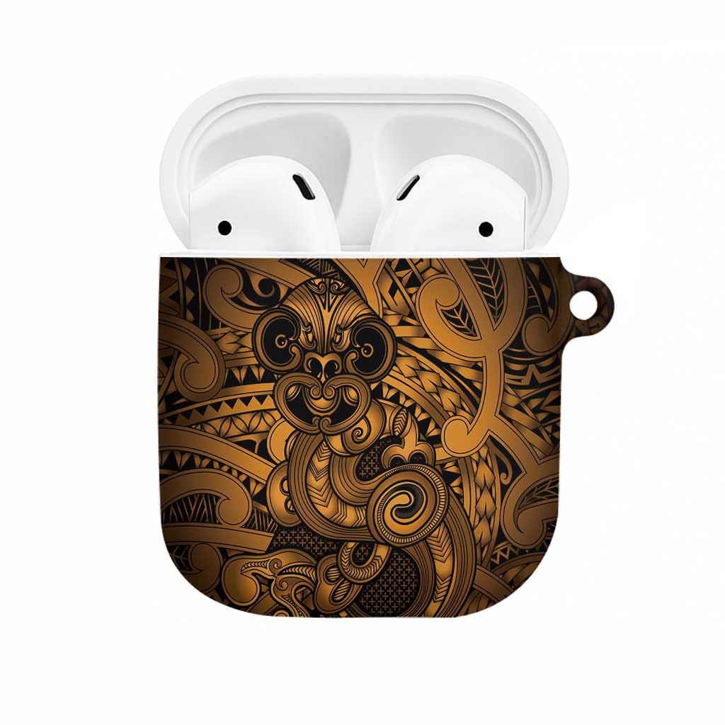 Aotearoa Maori Hei Tiki AirPods Case Koura Kowhaiwhai Puhoro Motif