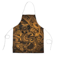 Aotearoa Maori Hei Tiki Apron Koura Kowhaiwhai Puhoro Motif