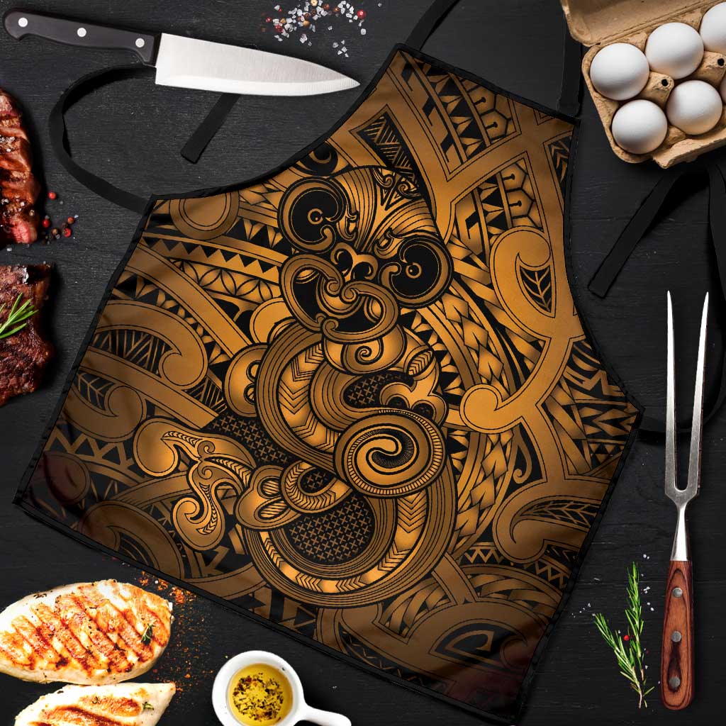 Aotearoa Maori Hei Tiki Apron Koura Kowhaiwhai Puhoro Motif