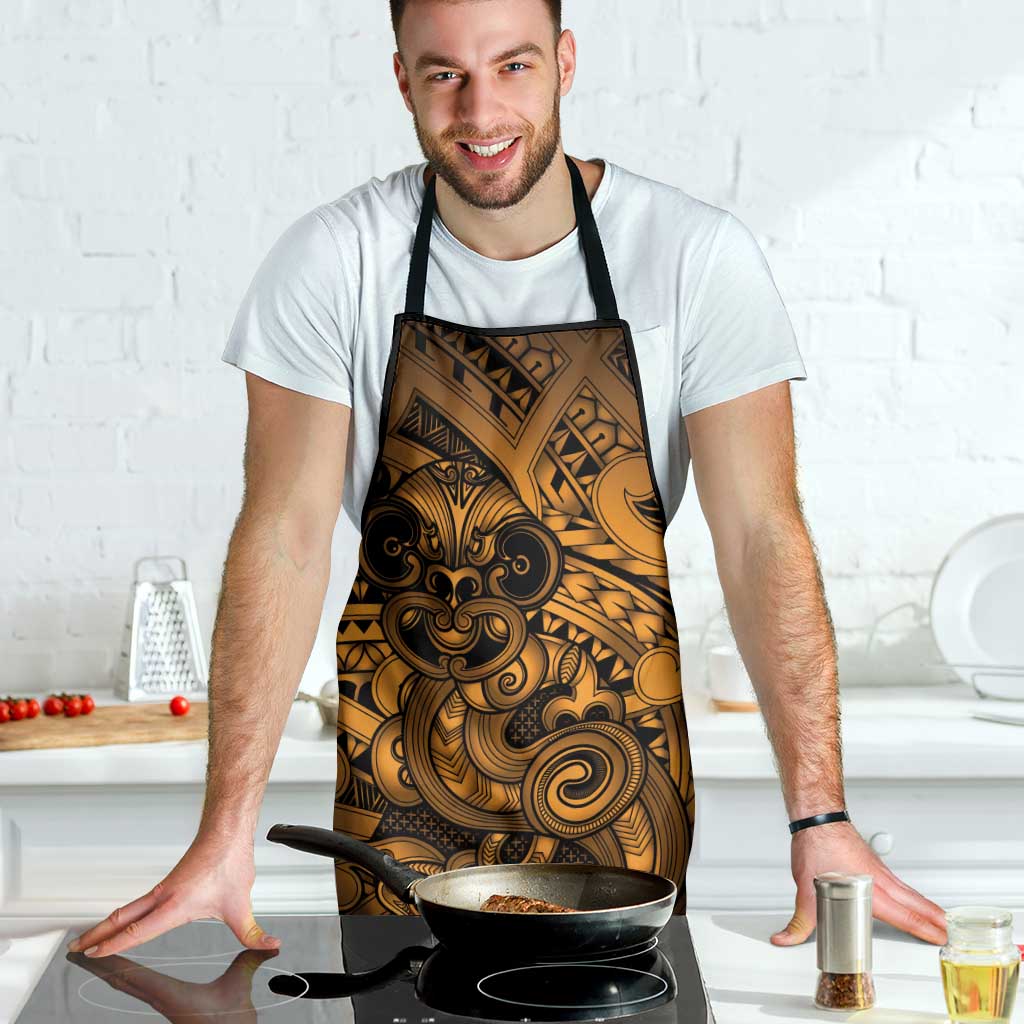 Aotearoa Maori Hei Tiki Apron Koura Kowhaiwhai Puhoro Motif