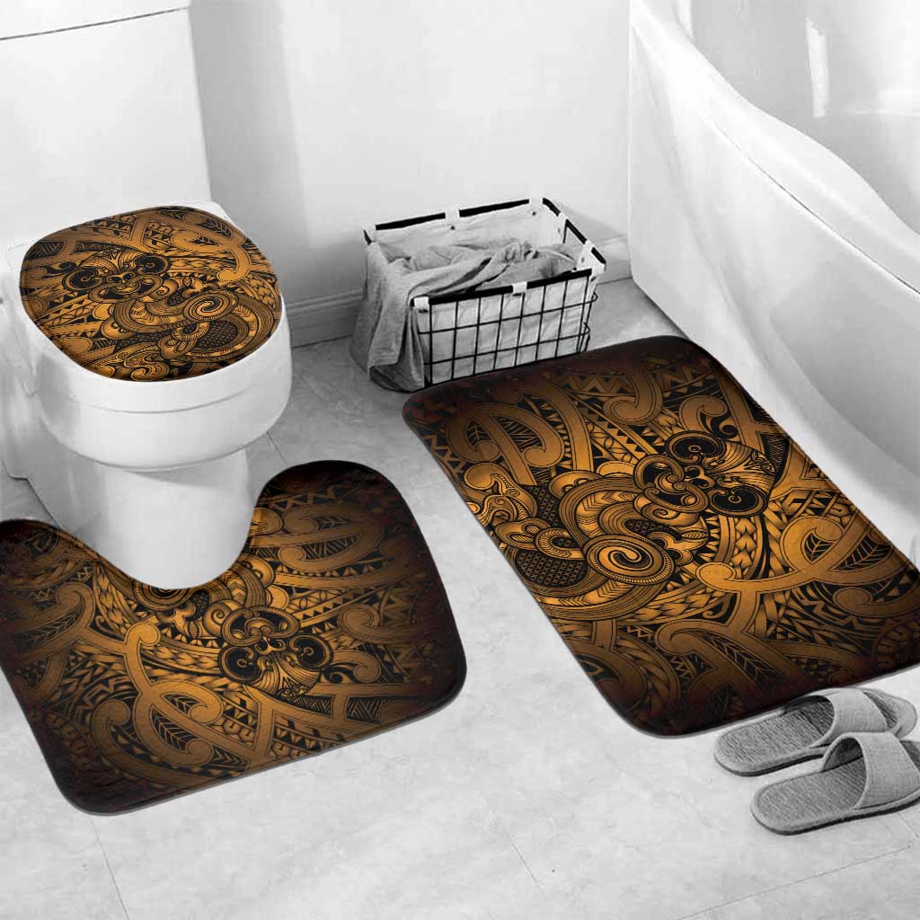 Aotearoa Maori Hei Tiki Bathroom Set Koura Kowhaiwhai Puhoro Motif