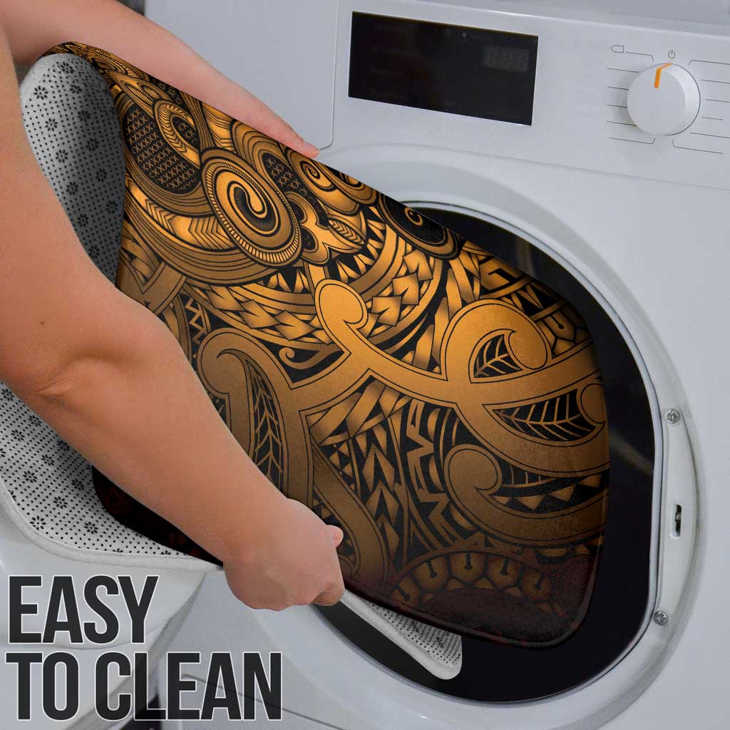 Aotearoa Maori Hei Tiki Bathroom Set Koura Kowhaiwhai Puhoro Motif