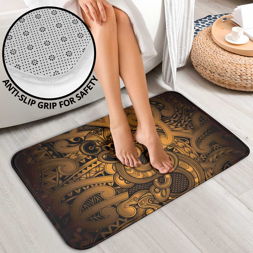 Aotearoa Maori Hei Tiki Bathroom Set Koura Kowhaiwhai Puhoro Motif