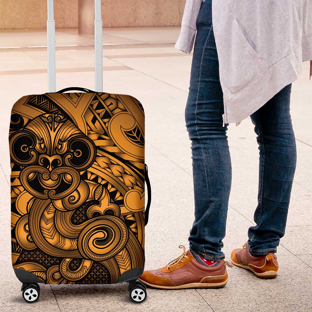 Aotearoa Maori Hei Tiki Luggage Cover Koura Kowhaiwhai Puhoro Motif