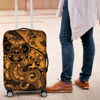 Aotearoa Maori Hei Tiki Luggage Cover Koura Kowhaiwhai Puhoro Motif