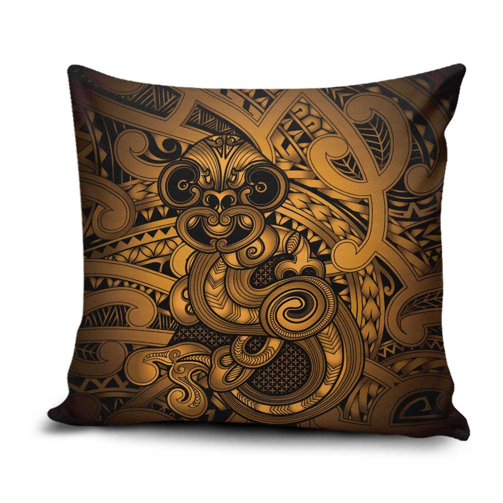 Aotearoa Maori Hei Tiki Pillow Cover Koura Kowhaiwhai Puhoro Motif