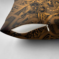 Aotearoa Maori Hei Tiki Pillow Cover Koura Kowhaiwhai Puhoro Motif