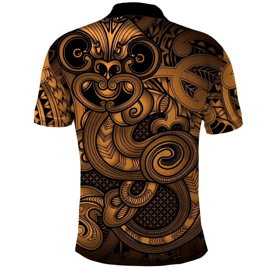 Aotearoa Maori Hei Tiki Polo Shirt Koura Kowhaiwhai Puhoro Motif
