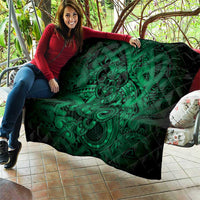 Aotearoa Maori Hei Tiki Quilt Kakariki Kowhaiwhai Puhoro Motif