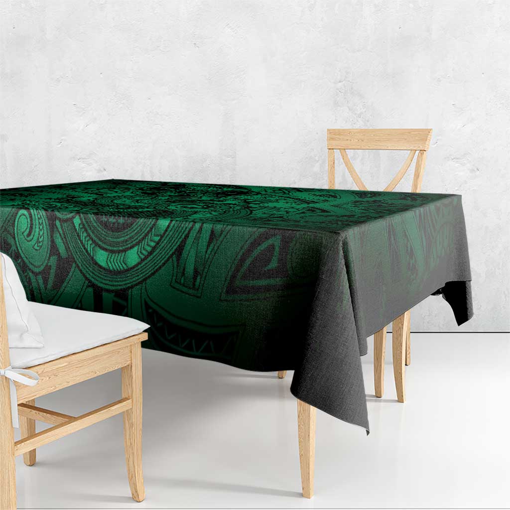 Aotearoa Maori Hei Tiki Tablecloth Kakariki Kowhaiwhai Puhoro Motif LT9 - Polynesian Pride