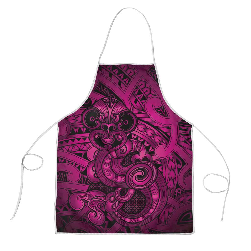 Aotearoa Maori Hei Tiki Apron Mawhero Kowhaiwhai Puhoro Motif