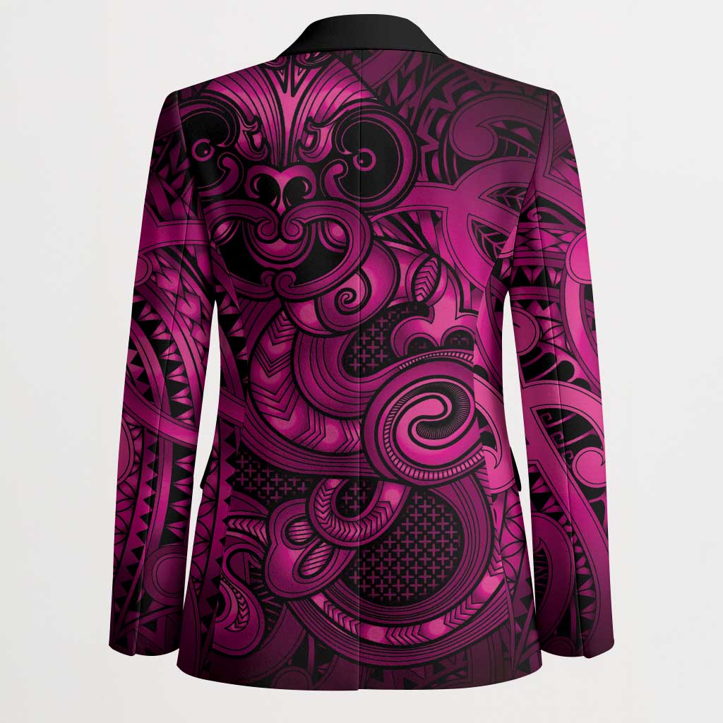 Aotearoa Maori Hei Tiki Blazer Mawhero Kowhaiwhai Puhoro Motif LT9 - Polynesian Pride