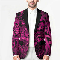 Aotearoa Maori Hei Tiki Blazer Mawhero Kowhaiwhai Puhoro Motif LT9 - Polynesian Pride