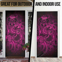 Aotearoa Maori Hei Tiki Door Cover Mawhero Kowhaiwhai Puhoro Motif