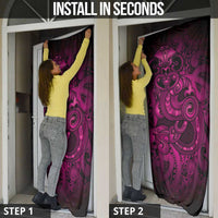 Aotearoa Maori Hei Tiki Door Cover Mawhero Kowhaiwhai Puhoro Motif