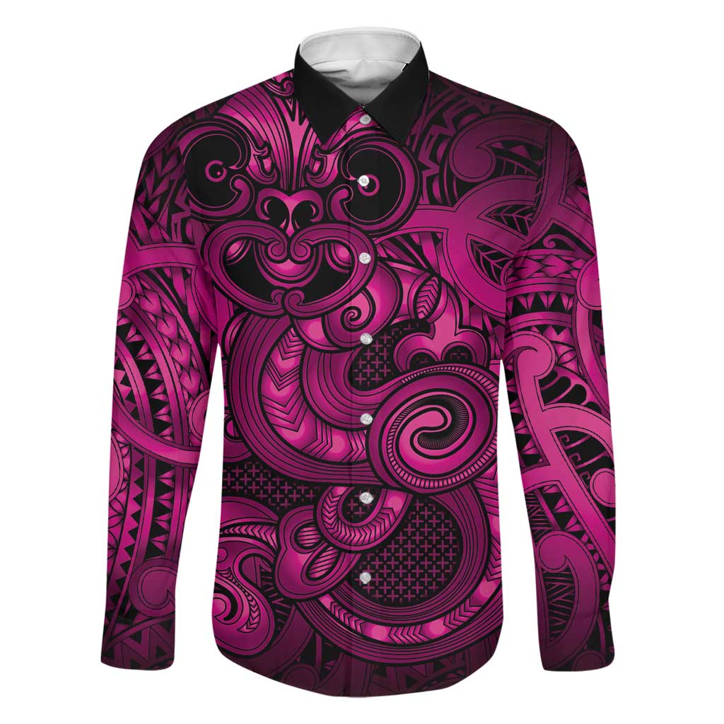 Aotearoa Maori Hei Tiki Family Matching Tank Maxi Dress and Hawaiian Shirt Mawhero Kowhaiwhai Puhoro Motif