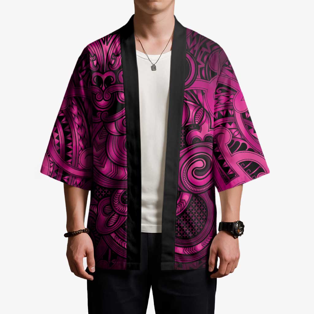 Aotearoa Maori Hei Tiki Kimono Mawhero Kowhaiwhai Puhoro Motif