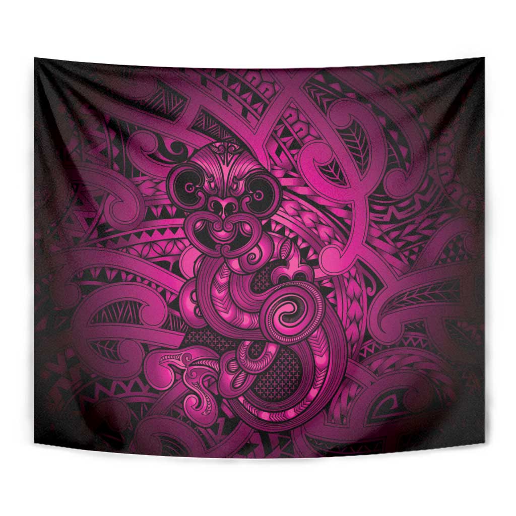 Aotearoa Maori Hei Tiki Tapestry Mawhero Kowhaiwhai Puhoro Motif