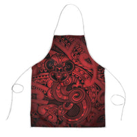 Aotearoa Maori Hei Tiki Apron Whero Kowhaiwhai Puhoro Motif