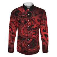 Aotearoa Maori Hei Tiki Family Matching Summer Maxi Dress and Hawaiian Shirt Whero Kowhaiwhai Puhoro Motif
