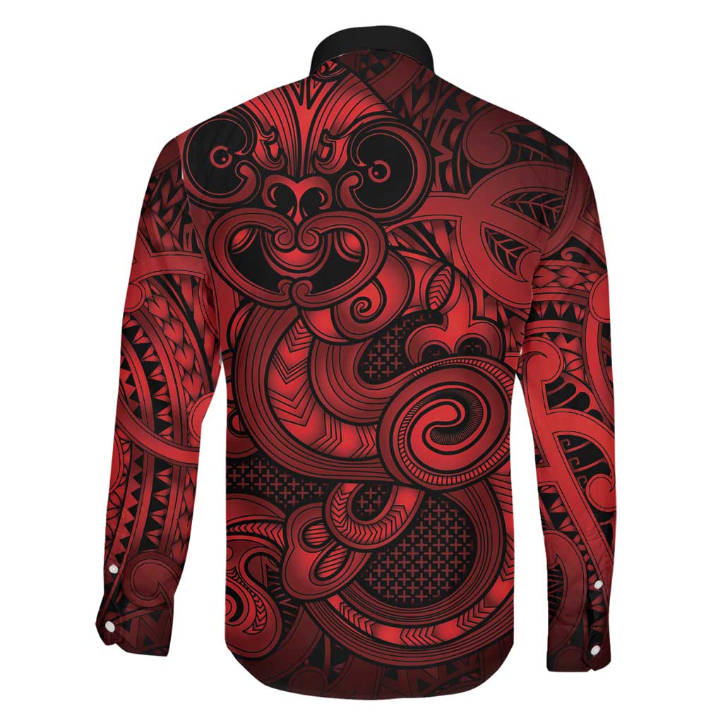 Aotearoa Maori Hei Tiki Family Matching Summer Maxi Dress and Hawaiian Shirt Whero Kowhaiwhai Puhoro Motif