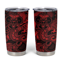 Aotearoa Maori Hei Tiki Tumbler Cup Whero Kowhaiwhai Puhoro Motif