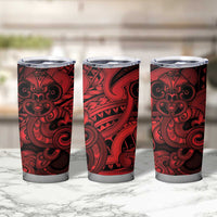 Aotearoa Maori Hei Tiki Tumbler Cup Whero Kowhaiwhai Puhoro Motif