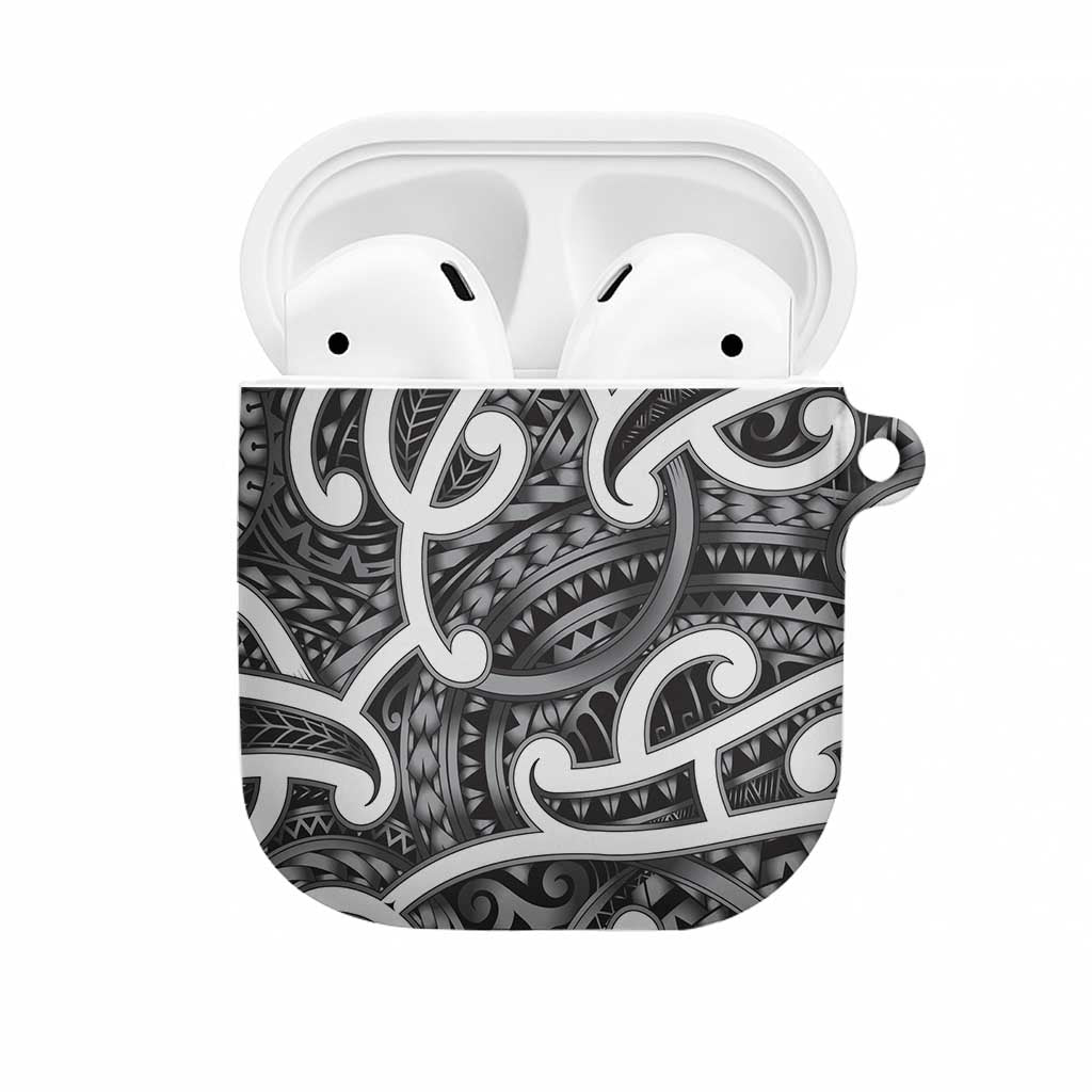 Aotearoa Maori Kowhaiwhai AirPods Case Kiwikiwi Puhoro and Patiki