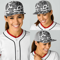 Aotearoa Maori Kowhaiwhai Baseball Net Cap Kiwikiwi Puhoro and Patiki