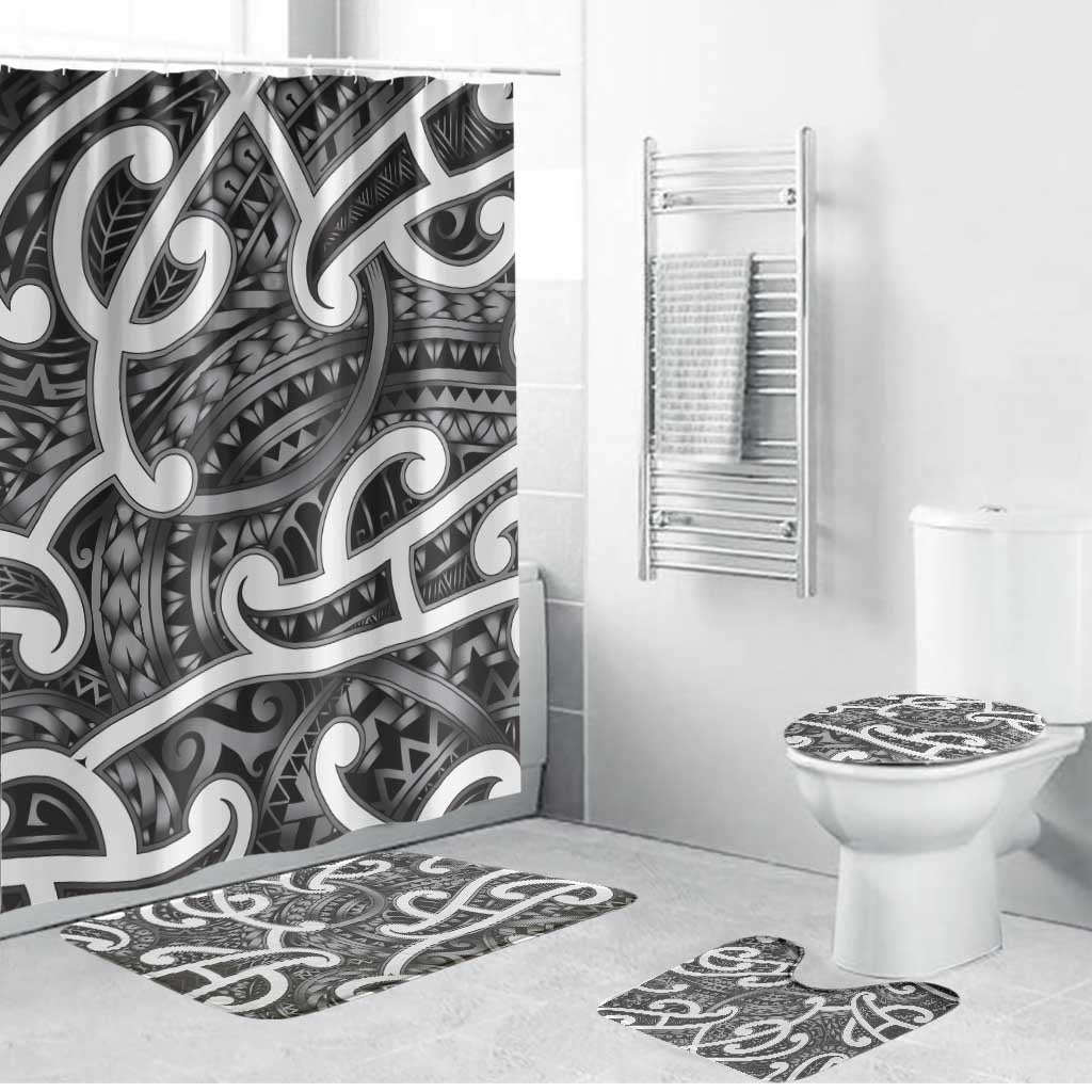 Aotearoa Maori Kowhaiwhai Bathroom Set Kiwikiwi Puhoro and Patiki