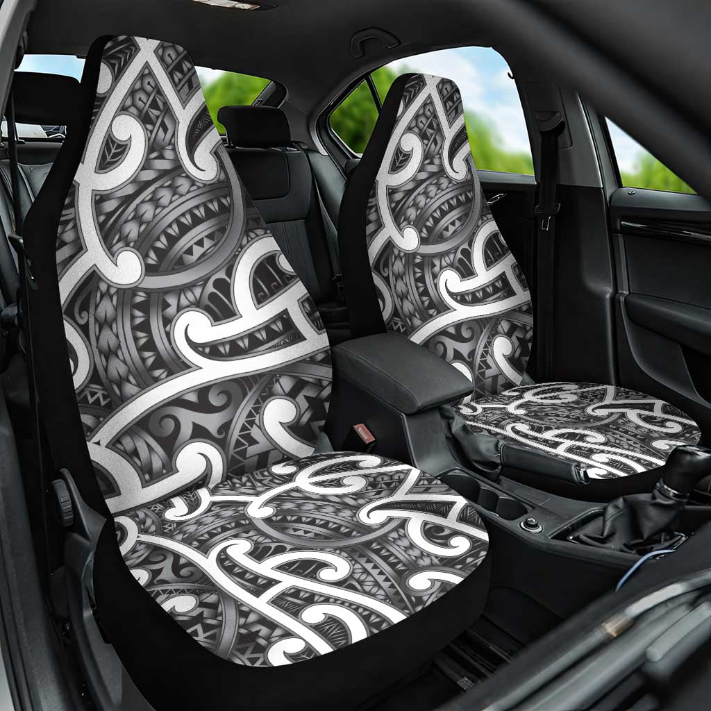 Aotearoa Maori Kowhaiwhai Car Seat Cover Kiwikiwi Puhoro and Patiki