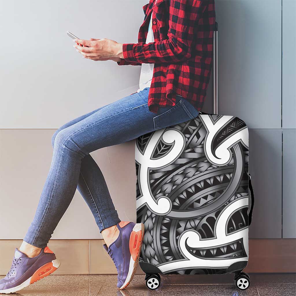 Aotearoa Maori Kowhaiwhai Luggage Cover Kiwikiwi Puhoro and Patiki