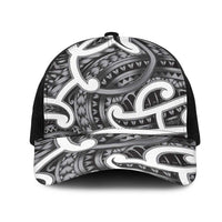 Aotearoa Maori Kowhaiwhai Mesh Trucker Cap Kiwikiwi Puhoro and Patiki