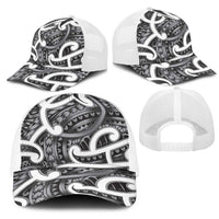 Aotearoa Maori Kowhaiwhai Mesh Trucker Cap Kiwikiwi Puhoro and Patiki