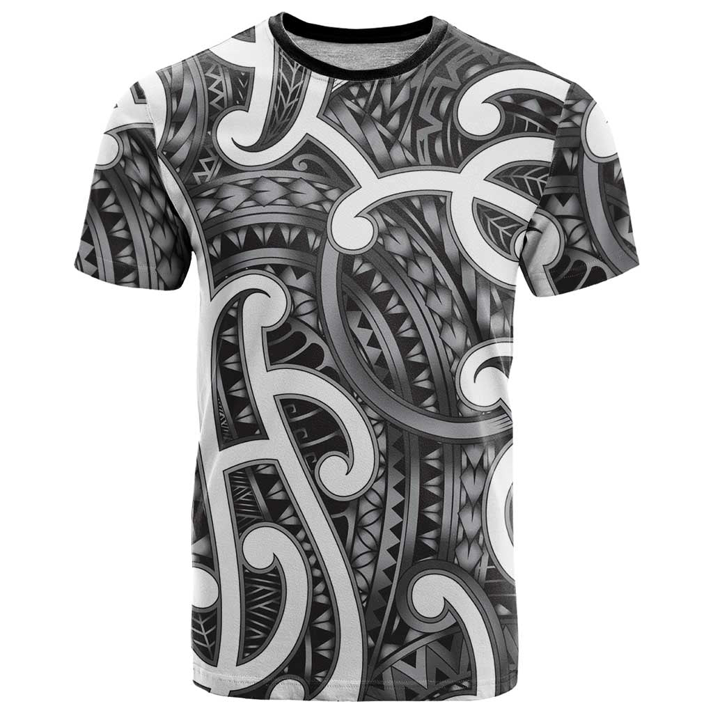 Aotearoa Maori Kowhaiwhai T Shirt Kiwikiwi Puhoro and Patiki