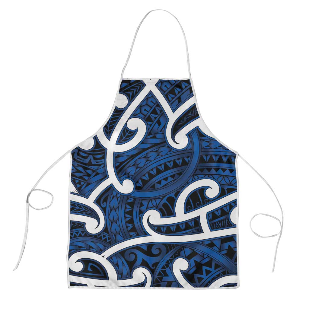 Aotearoa Maori Kowhaiwhai Apron Kikorangi Puhoro and Patiki