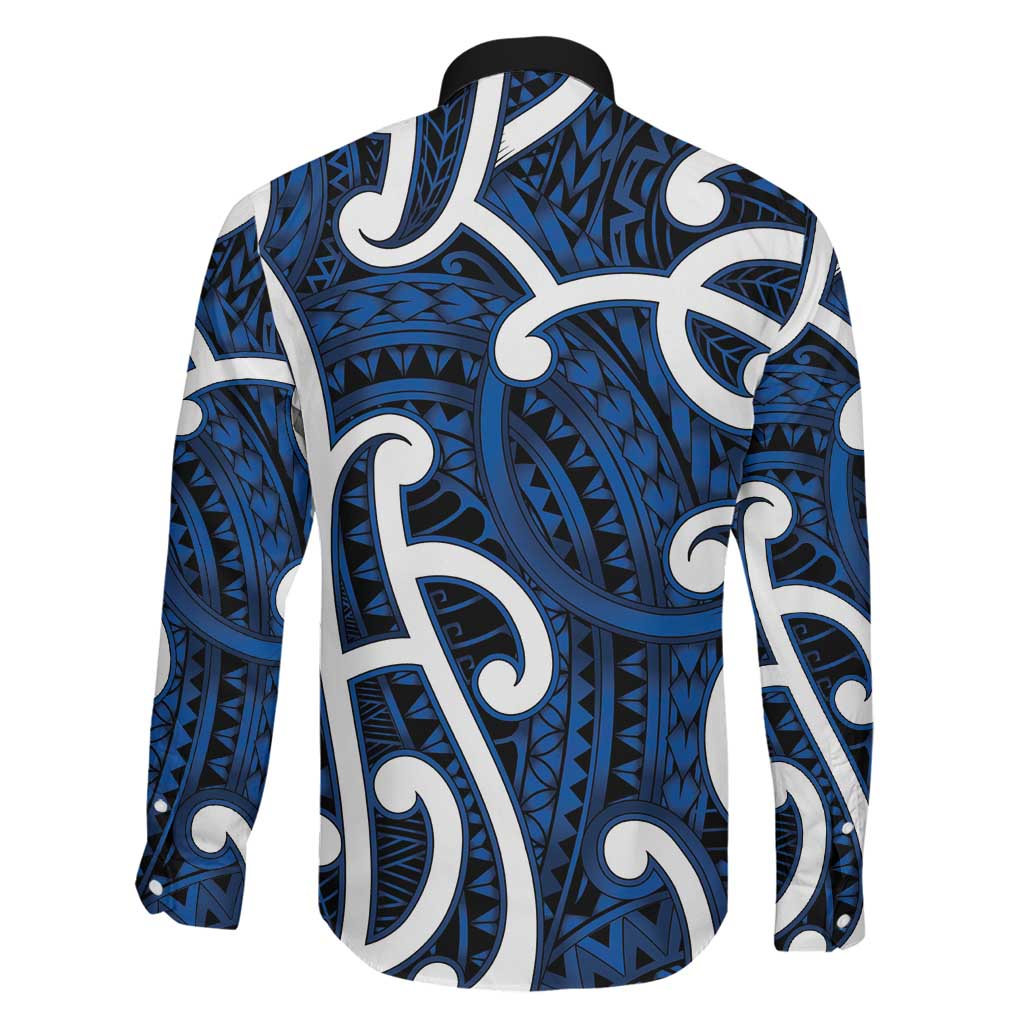 Aotearoa Maori Kowhaiwhai Family Matching Mermaid Dress and Hawaiian Shirt Kikorangi Puhoro and Patiki