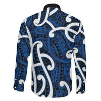 Aotearoa Maori Kowhaiwhai Family Matching Mermaid Dress and Hawaiian Shirt Kikorangi Puhoro and Patiki