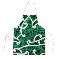 Aotearoa Maori Kowhaiwhai Apron Kakariki Puhoro and Patiki