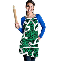 Aotearoa Maori Kowhaiwhai Apron Kakariki Puhoro and Patiki