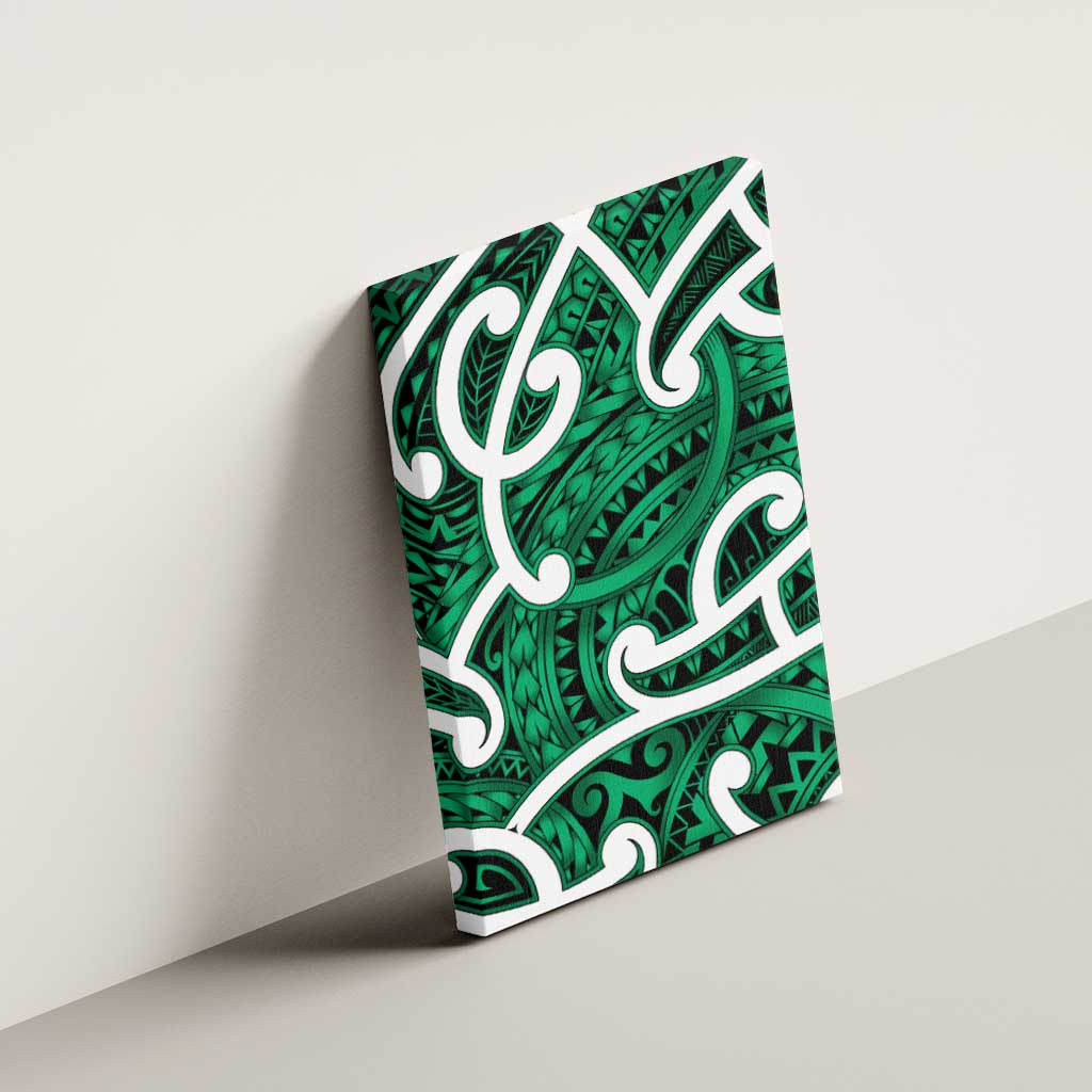Aotearoa Maori Kowhaiwhai Canvas Wall Art Kakariki Puhoro and Patiki LT9 - Polynesian Pride