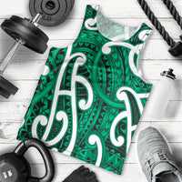 Aotearoa Maori Kowhaiwhai Men Tank Top Kakariki Puhoro and Patiki LT9 - Polynesian Pride
