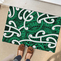 Aotearoa Maori Kowhaiwhai Rubber Doormat Kakariki Puhoro and Patiki LT9 - Polynesian Pride