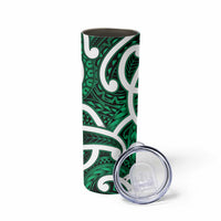 Aotearoa Maori Kowhaiwhai Skinny Tumbler Kakariki Puhoro and Patiki